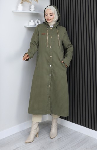 Cape Mit Knopf Und Kette 0206-03 Khaki 0206-03