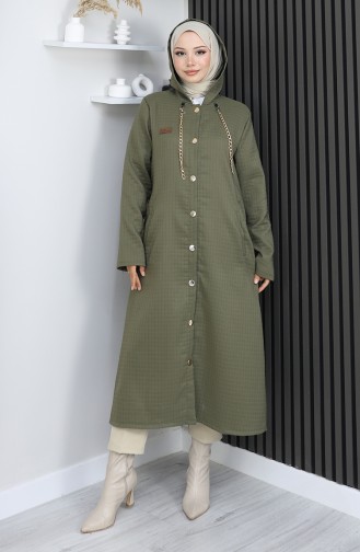 Cape Mit Knopf Und Kette 0206-03 Khaki 0206-03