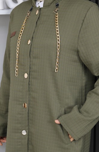 Cape Mit Knopf Und Kette 0206-03 Khaki 0206-03