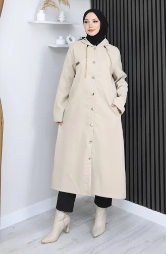 Cape Met Knoopketting En Details 0206-04 Beige 0206-04