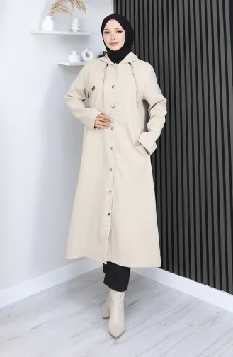 Cape Met Knoopketting En Details 0206-04 Beige 0206-04