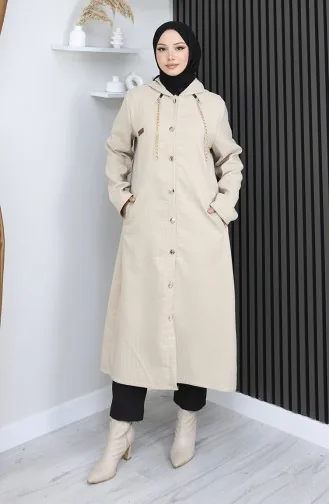 Cape Met Knoopketting En Details 0206-04 Beige 0206-04