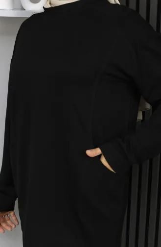 Ensemble Deux Pièces Tunique Et Pantalon En Tissu Oysho 2163-01 Noir 2163-01