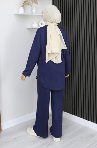 Oysho Stoffen Tuniekbroek Tweedelig Pak 2164-04 Marineblauw 2164-04