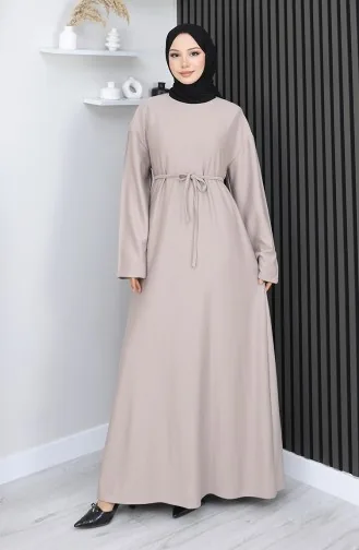 Robe Ceinturée En Tissu Oysho 2165-04 Beige 2165-04