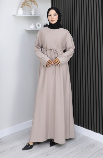 Oysho Fabric Belted Dress 2165-04 Beige 2165-04