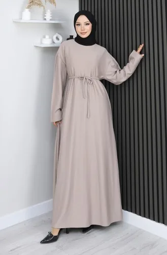 Robe Ceinturée En Tissu Oysho 2165-04 Beige 2165-04