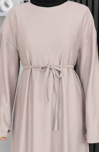 Oysho Fabric Belted Dress 2165-04 Beige 2165-04