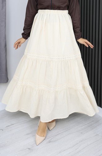 Şile Stoffen Rok 0102-02 Beige 0102-02