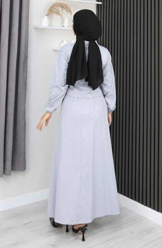 بدلة من قطعتين 0184-01 رمادية 0184-01