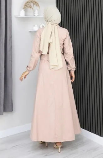 Ensemble Veste Et Jupe Deux Pièces Beige 0184-02 0184-02