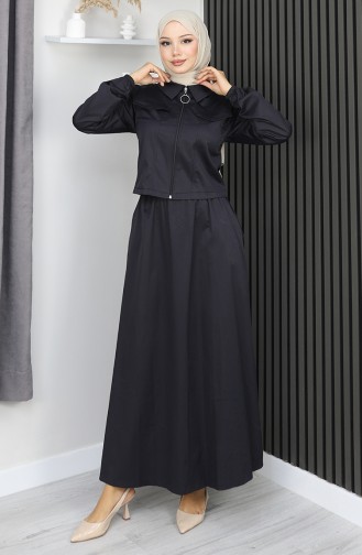 Ceket Etek İkili Takım 0184-05 Siyah