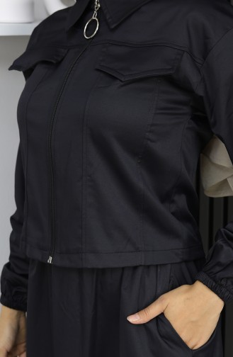 Ceket Etek İkili Takım 0184-05 Siyah