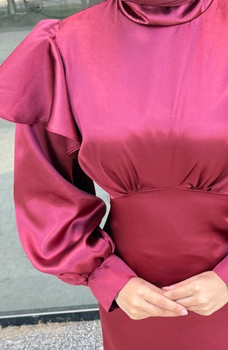 Eliza Satin-Abendkleid 4661-02 Burgunderrot 4661-02