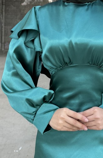 Eliza Satin-Abendkleid 4661-03 Smaragdgrün 4661-03