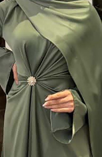 Cape Satijnen Avondjurk 4664-06 Khaki 4664-06