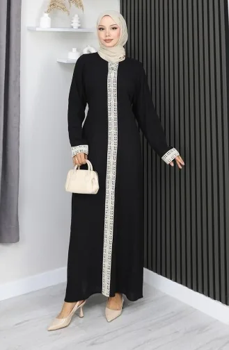 Şile Stoffkleid 3840-01 Schwarz 3840-01