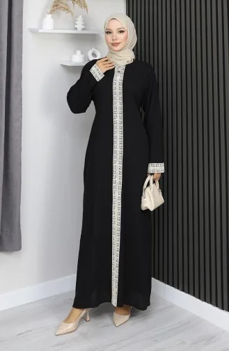 Şile Stoffkleid 3840-01 Schwarz 3840-01