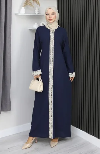 Şile Cloth Dress 3840-02 Navy Blue 3840-02