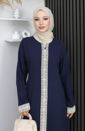 فستان شيلي القماشي 3840-02 أزرق داكن 3840-02