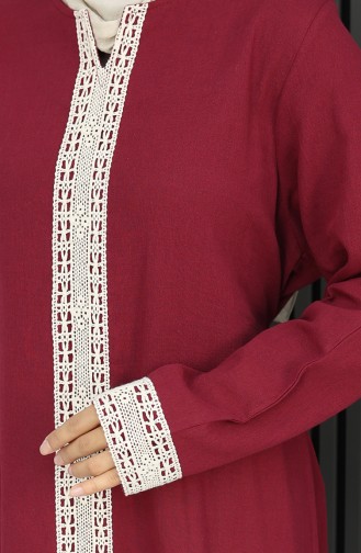 شيله فستان قماش 3840-04 لون خمري 3840-04