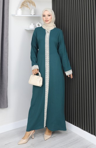 شيله فستان قماش 3840-06 لون بترولي 3840-06