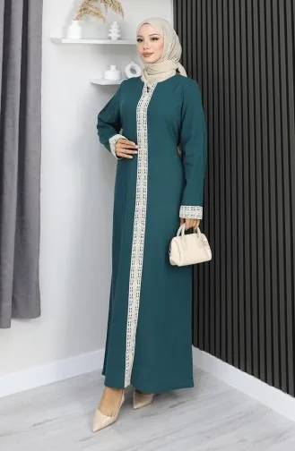 Robe Şile En Tissu 3840-06 Pétrole 3840-06