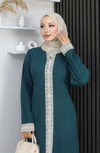 Robe Şile En Tissu 3840-06 Pétrole 3840-06