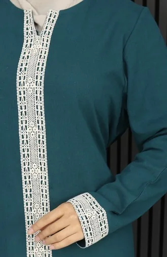 Robe Şile En Tissu 3840-06 Pétrole 3840-06