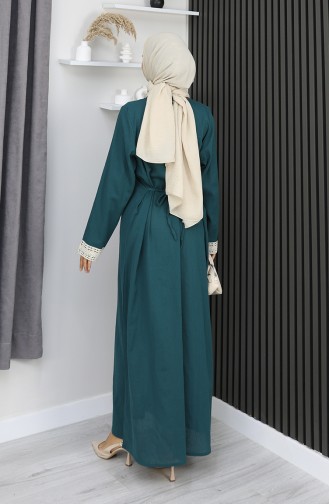 شيله فستان قماش 3840-06 لون بترولي 3840-06