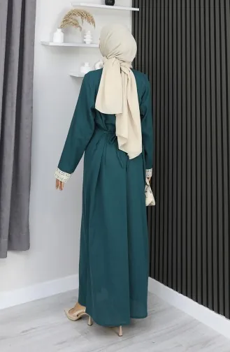 Robe Şile En Tissu 3840-06 Pétrole 3840-06