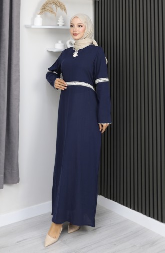 Şile Cloth Dress 3939-02 Marineblauw 3939-02