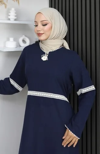 Şile Cloth Dress 3939-02 Navy Blue 3939-02