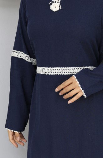Şile Cloth Dress 3939-02 Marineblauw 3939-02