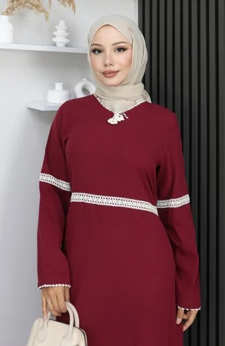 Robe En Tissu 3939-04 Rouge Claret 3939-04