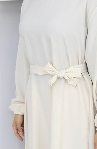 Aerobin Fabric Elastic Sleeve Dress 2002-08 Light Cream 2002-08