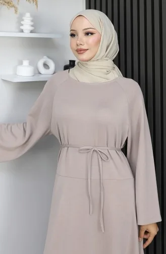 Oysho Stoffkleid Mit Gürtel 2162-02 Beige 2162-02