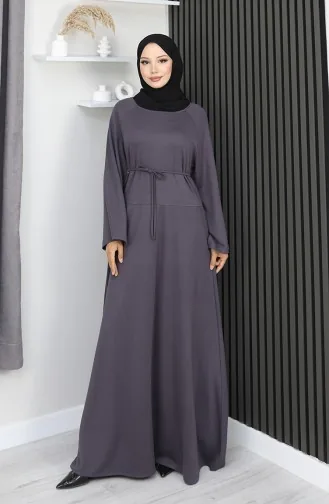 Oysho Stoffkleid Mit Gürtel 2162-05 Anthrazit 2162-05