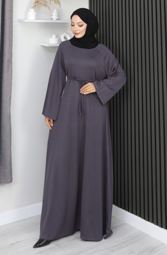 Robe Ceinturée En Tissu Oysho 2162-05 Anthracite 2162-05