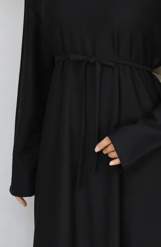 Robe Ceinturée En Tissu Oysho 2165-01 Noire 2165-01