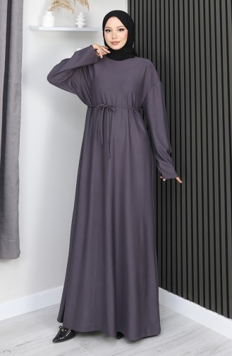 Oysho Stoffkleid Mit Gürtel 2165-02 Anthrazit 2165-02