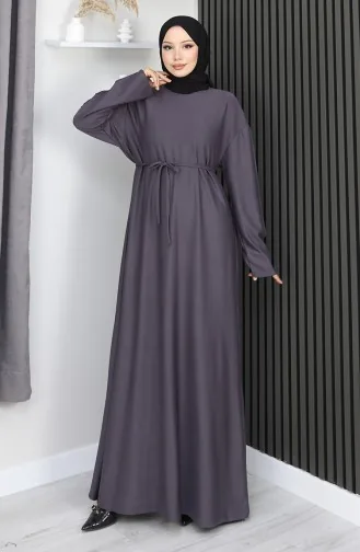 Oysho Stoffkleid Mit Gürtel 2165-02 Anthrazit 2165-02