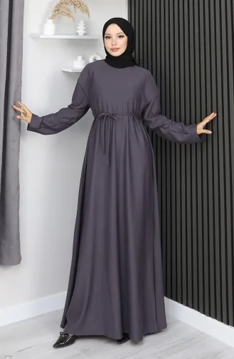 Oysho Stoffkleid Mit Gürtel 2165-02 Anthrazit 2165-02