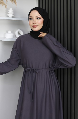 Oysho Stoffkleid Mit Gürtel 2165-02 Anthrazit 2165-02