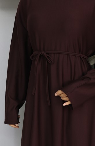 Oysho Fabric Belted Dress 2165-03 Bitter Brown 2165-03