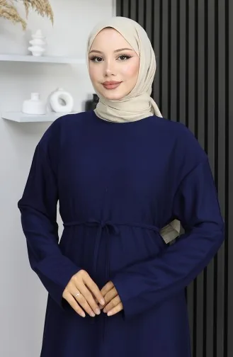 Oysho Stoffen Jurk Met Riem 2165-05 Marineblauw 2165-05