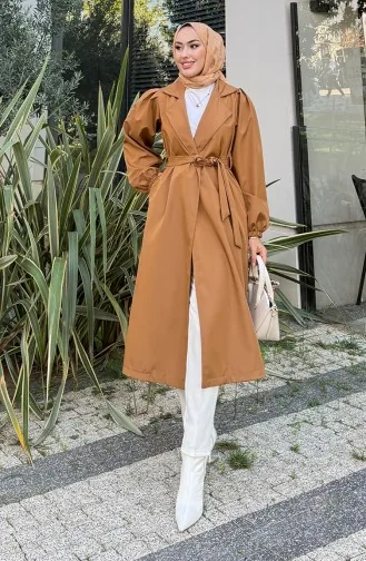 Bondit Fabric Belted Trench Coat 4551-01 Milk Coffee 4551-01