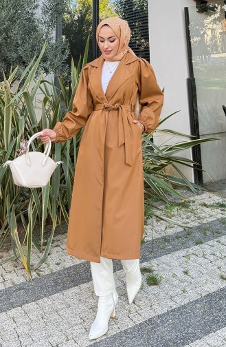 Bondit Fabric Belted Trench Coat 4551-01 Milk Coffee 4551-01