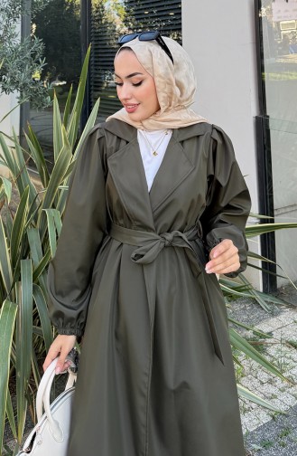 Bondit Stoffen Trenchcoat Met Riem 4551-02 Khaki 4551-02