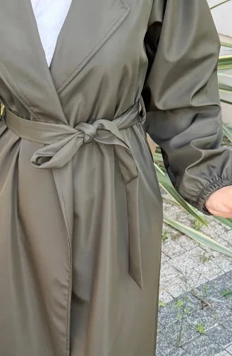 Trench-coat Ceinturé En Tissu Bondit 4551-02 Kaki 4551-02